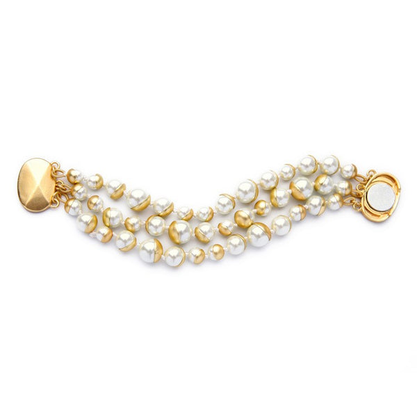 Triple-Layer-Pearl-Bracelet