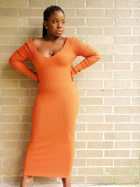 MONIKA - Ribbed Bodycon Midi