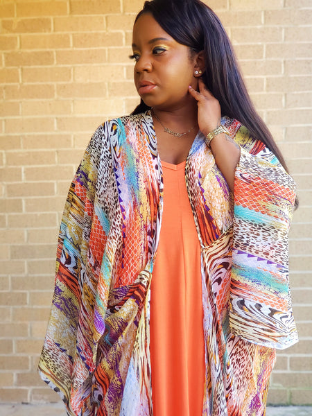 MADELYN - Animal Oversized Kimono