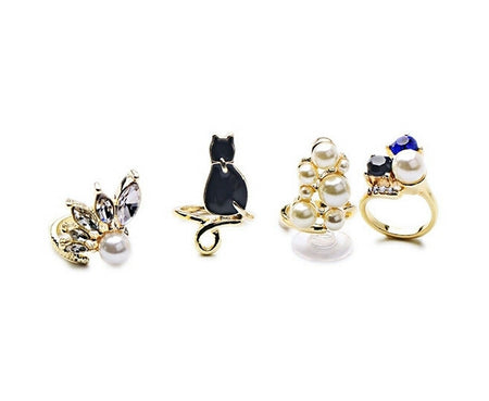 RONIE - Spider Skull Pearl Ring