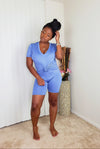 RAQUEL - Lounge Biker Set (Denim Blue)