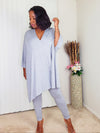 GOOD VIBE -  Cape Top Set (Gray)