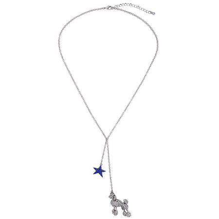 *TAJ-Purple Stone Pendant Chain Necklace