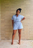 DUNGAREE - Button Up Romper